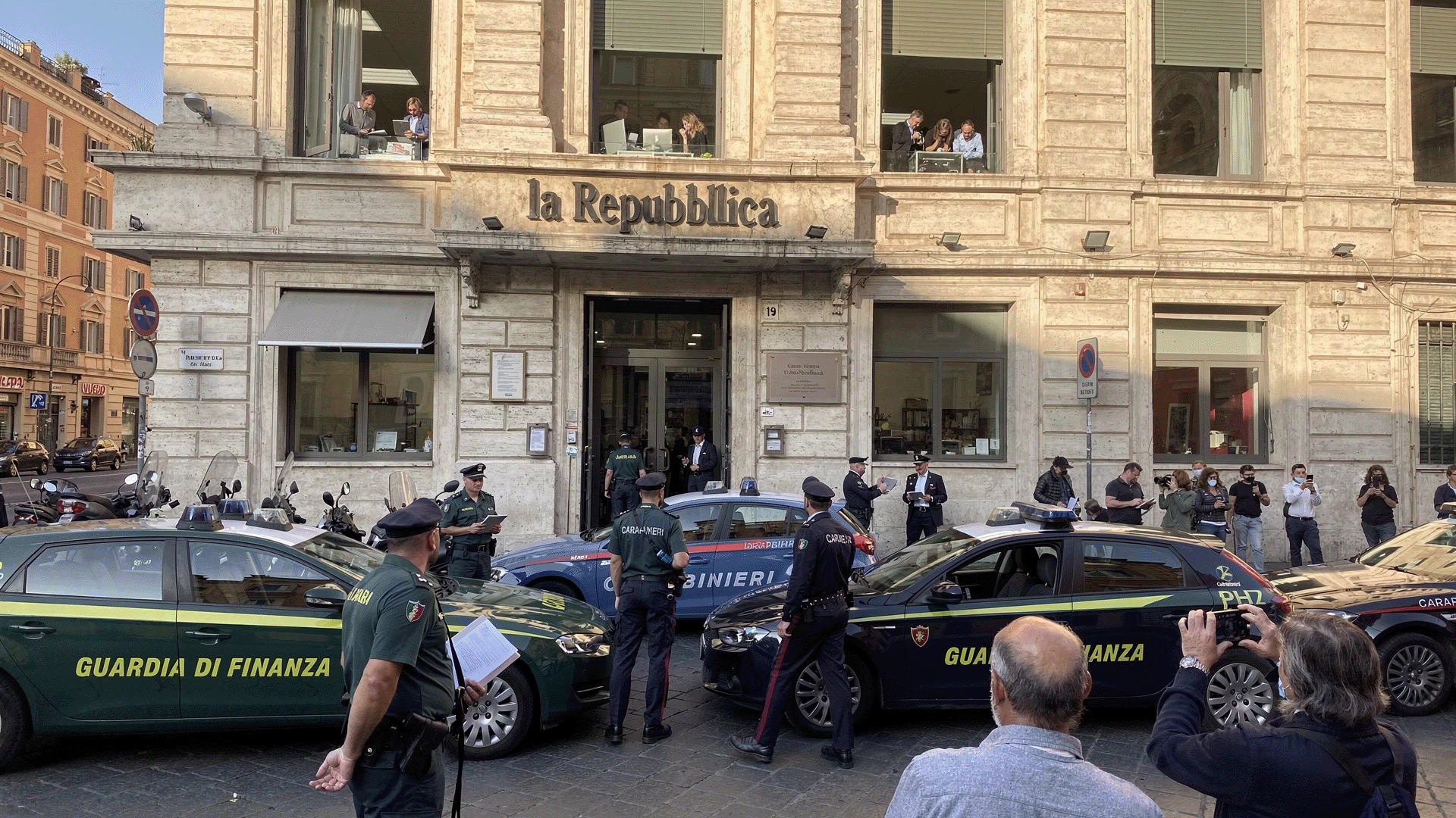 Police operation at media office